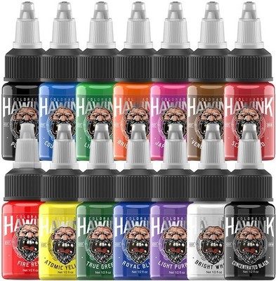 Tattoo Tinte Set 14 Farben 15 ml 0 5 oz Standardpigmente