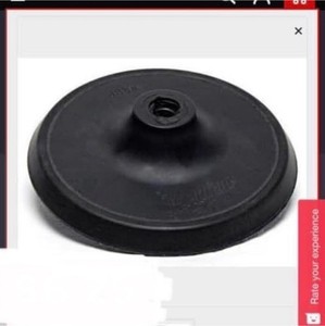 Meguiars Soft Buff Rotary Buffer Backing Plate 8 in Black Backing Pad Rotary