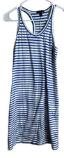J. Crew Women's Sundress Blue/White Stripes Knit Racer Back XS