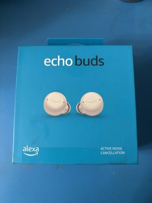 Amazon Echo Buds 2nd Gen Wireless In-Ear Headset, Glacier White - Charging Case
