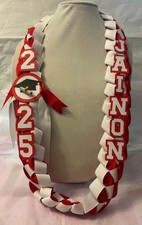 Two Color Grosgrain Ribbon Graduation Lei Handmade Customized