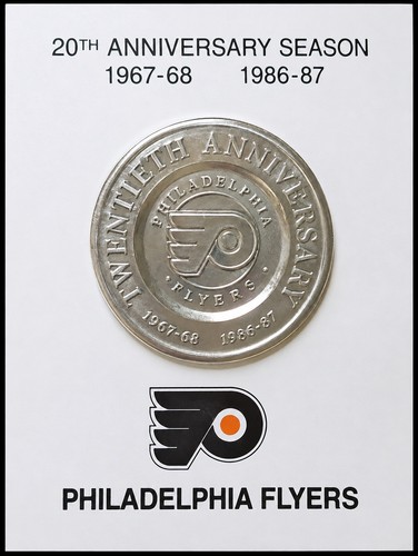 Vintage Philadelphia Flyers 20th Anniversary 1986-87 NHL Commemorative Coin