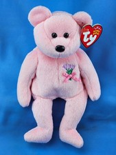 Mum TY Beanie Baby Mothers Day Pink Teddy Bear MWMT Birthday May 13 2001