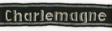 German World War II Waffen Elite Charlemagne Enlisted Mans Cuff Title