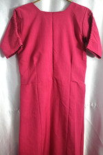 Hand Made Amish / Mennonite dress pink sparkle long  Sleeve S/M b-36 w-33  L52
