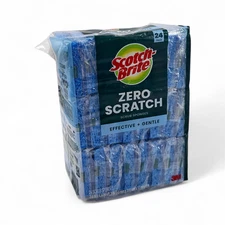 Scotch-Brite Zero Scratch Scrub Sponges, Individually Wrapped - 24 Count