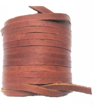 Dangerous Threads Lace Lacing Leather Topgrain Latigo Medium Saddle Brown 12 Fee