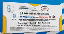 2000 DFB-Pokal Achtelfinale  1.FC MAGDEBURG - KARLSRUHER SC ⚽ERNST-GRUBE-STADION