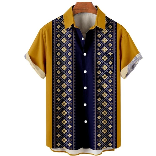 Camisa de vestir de boda de playa de guayabera cubana informal con botones de manga corta para hombre - Imagen 8 de 43