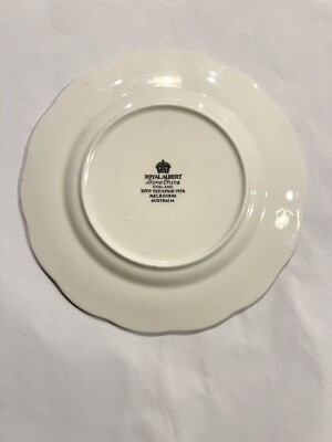 1956 Olympic Games commemorative plate, featuring MCG  Vintage 1956 Olympic Decorative Plate, Melbourne Australia Bone China No chips main image 2