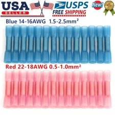 600PCS Heat Shrink But Connectors Waterproof Electrical Wire Marine Butt Splice