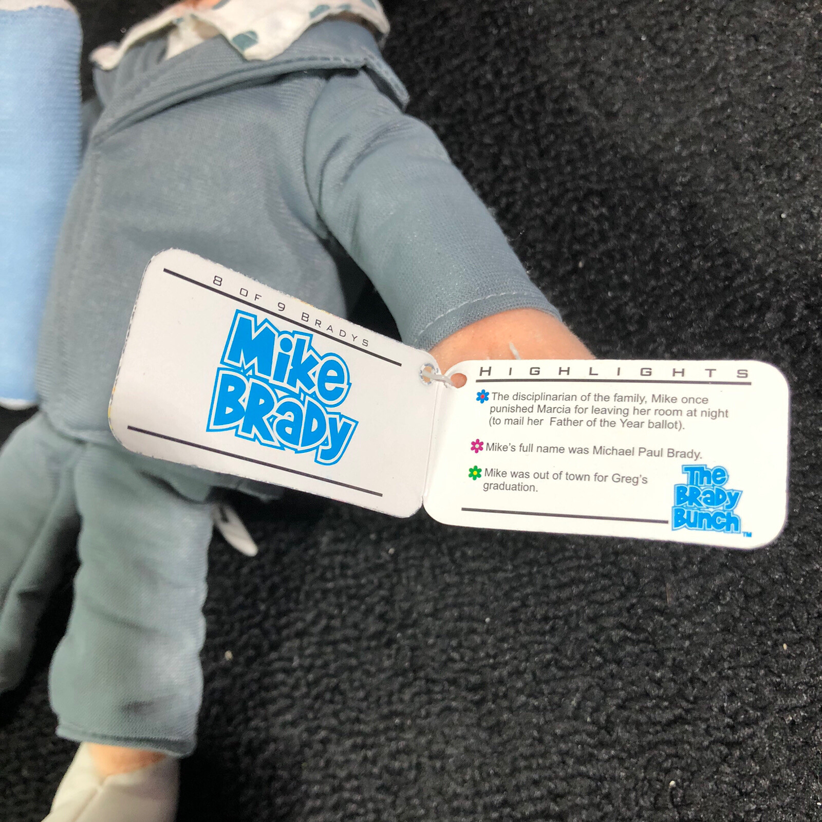 Brady Bunch Mike Brady Stuffed Plush Doll W/ Tags Highlight Starz