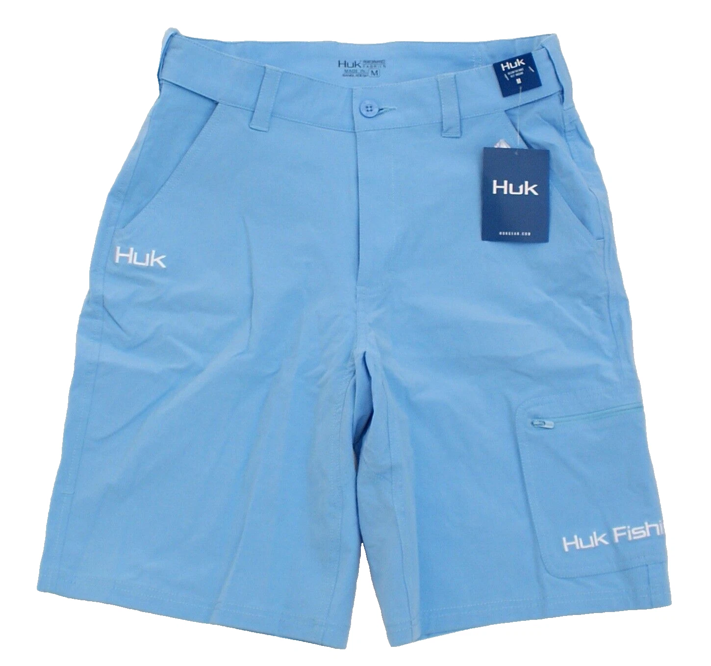 Huk Men's XL Blue Next Level 7 Inch Inseam Stretch Fishing Shorts