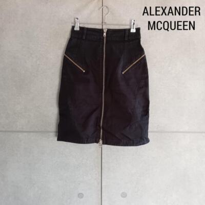 スカート Alexander McQueen Skirts Black Alexander Mcqueen High-Waisted Full Midi Skirt - Black