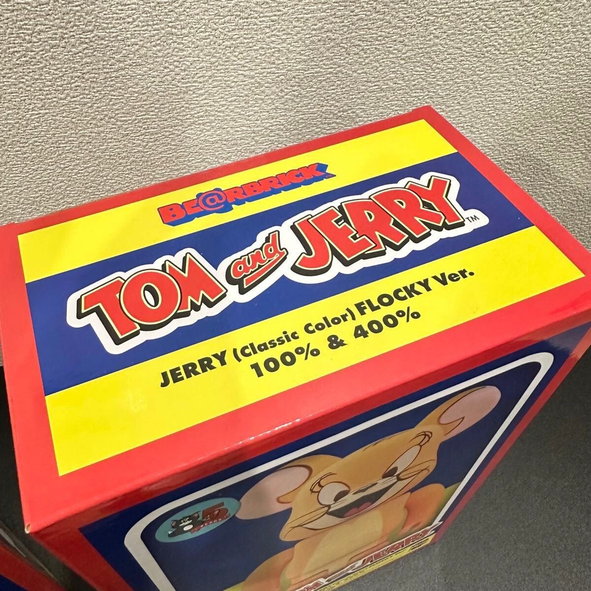 MEDICOM TOY BE@RBRICK TOM & JERRY(Classic Color)FLOCKY Ver MEDICOM TOY BE@RBRICK TOM & JERRY(Classic Color)FLOCKY Ver