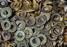50 x Automatenmarke Token Jeton Spielmarke Größe wie 10 Pfennig / 1 Groschen
