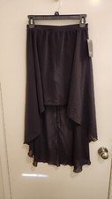  NWT Bloch Dance Women's High Low Skirt Small Black NWT 