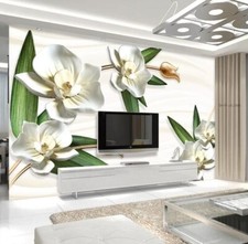 3D Embossed Flower G2471 Wallpaper Wall Mural...