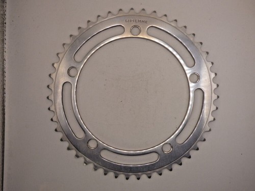 Plateau Gipiemme 53 Dents 144mm BCD - Vintage 80s Cronosprint - Aluminium Argenté