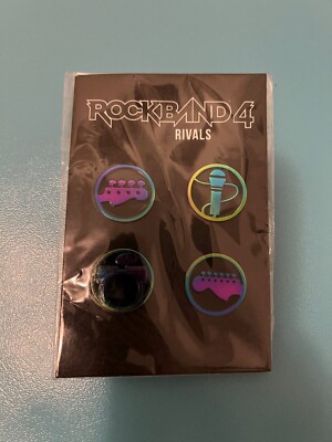 Epic Games Rockband 4 staff exclusive pin set NEW 