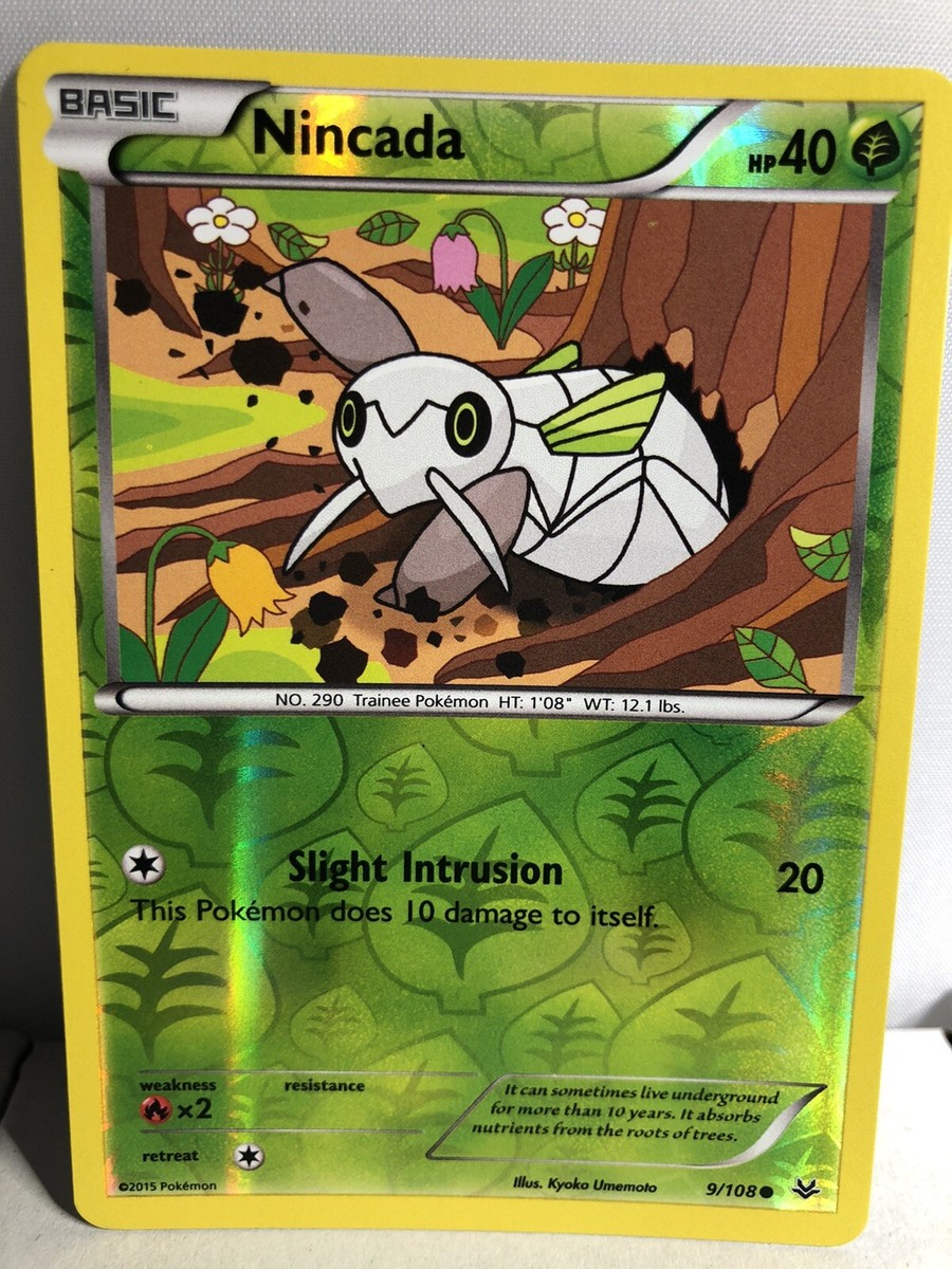 nincada pokemon card value Pokemon Card, XY Roaring Skies, Nincada 9/108 (Reverse Holo)