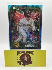 2024 Topps Holiday Blue Holiday Tree Parallel Graham Pauley Padres RC