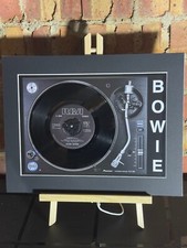 David Bowie - Fashion - Genuine 7" Vinyl on a Record Print wall Art