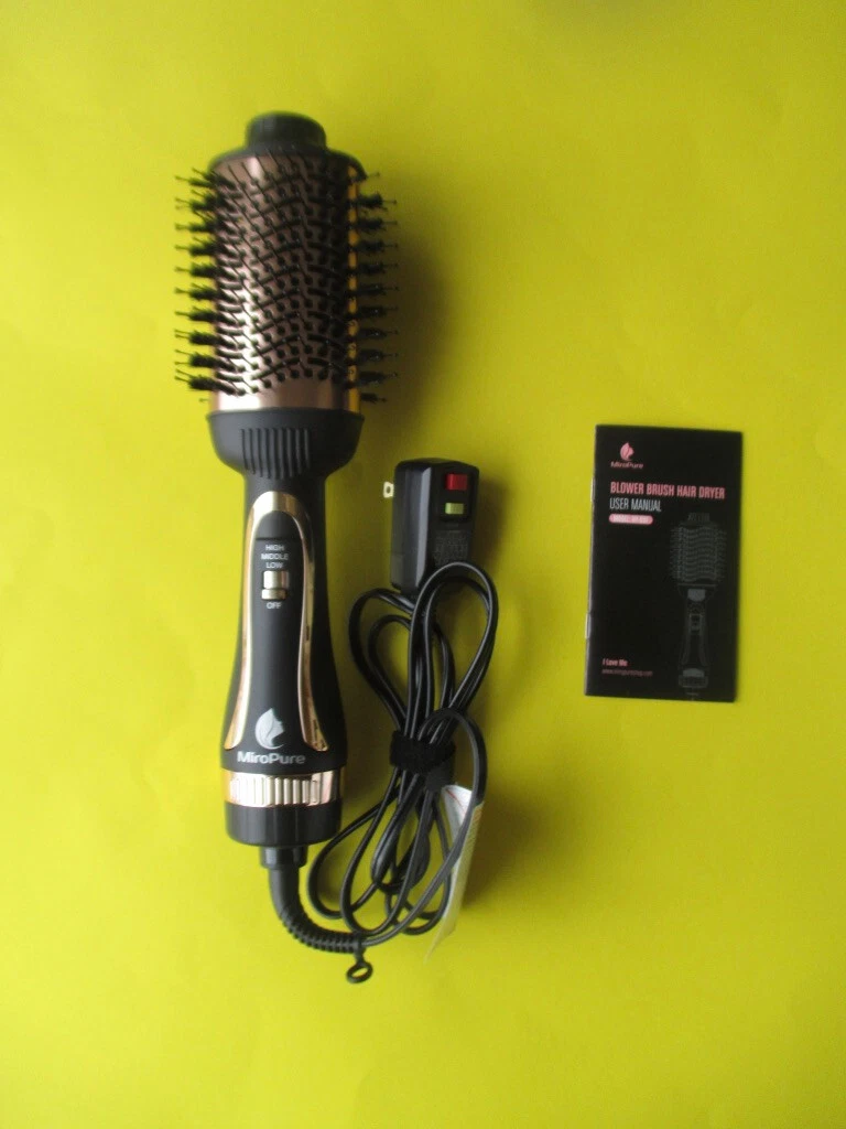 MiroPure 2 in 1 Hair Dryer Volumizer Model HY 037 Gold Black eBay
