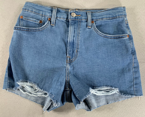 Levi's W29 Shorts Levi s High Rise Distressed Jean Raw Hem Button Fly Cutoff
