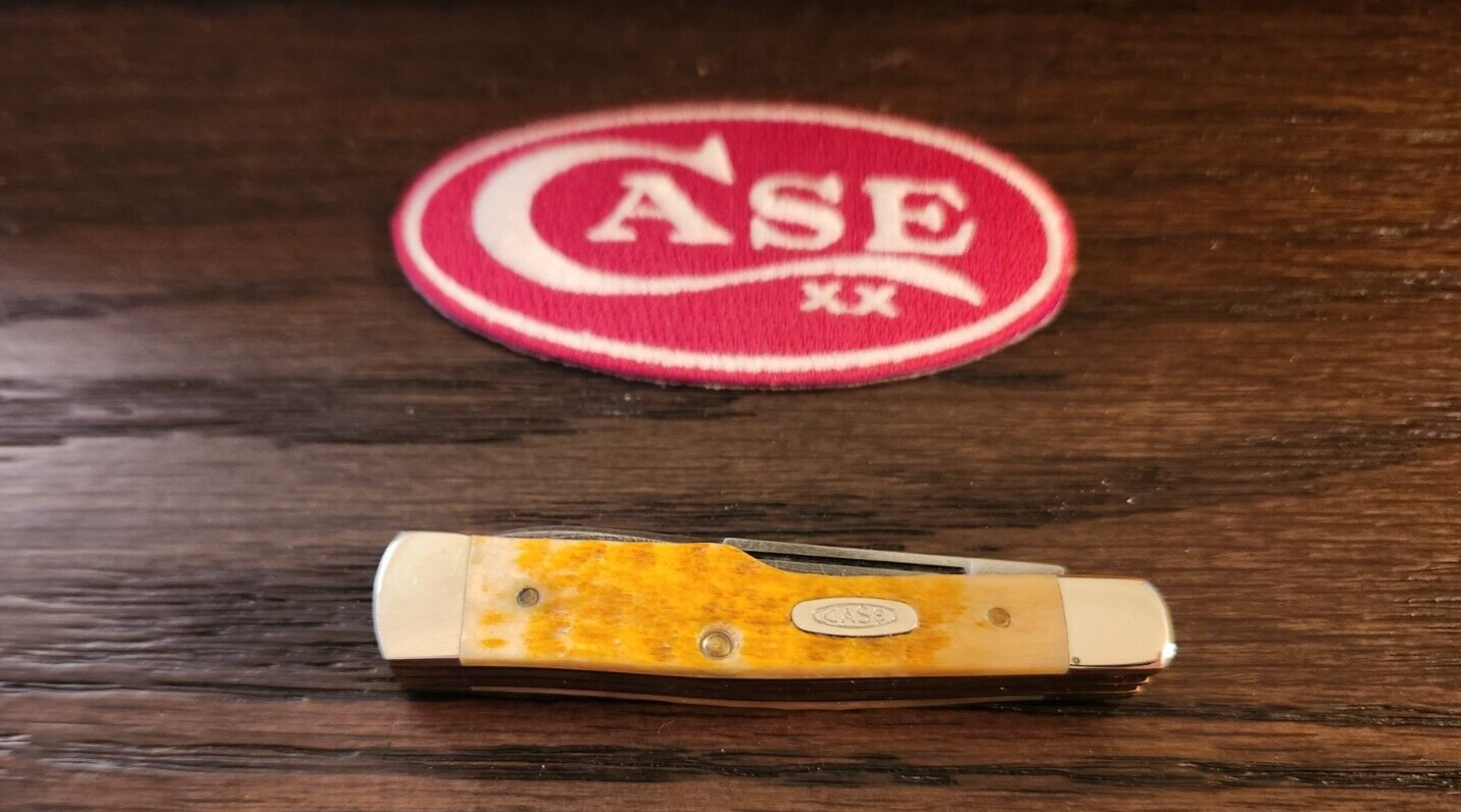 1990 CASE XX 6215D ROGERS BONE SMALL GUNSTOCK DAMASCUS BLADES AND