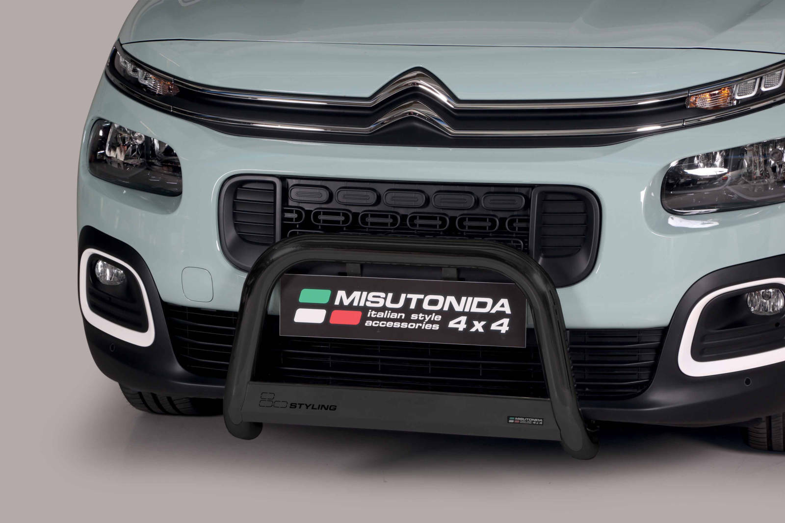 Pare-buffle Citroën Berlingo accessoire protection avant tubulaire acier noir mat
