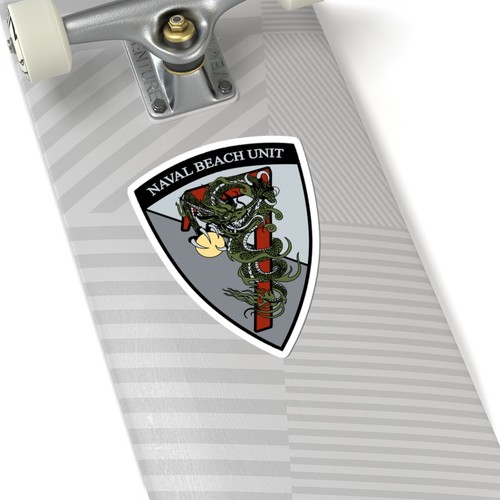 Naval Beach Unit 7 v2 Shield (U.S. Navy) STICKER Vinyl Kiss-Cut Decal - Picture 21 of 25