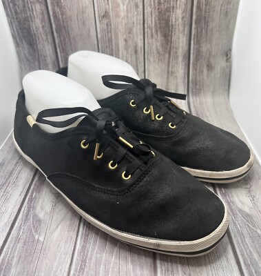 Keds Champion Katespade Womens Size US 10 Black Metallic
