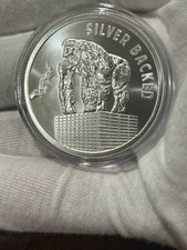 2022 Silver Backed 1 oz .999 Silver Round BU Silver Shield Collection in a Cap 82.19 per troy oz