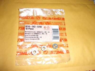 3 Pack Stihl OEM Muffler Nut's (3) 290 250 180 310 390 9216-263