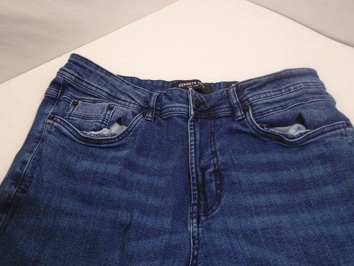 Mens Kenneth Cole NY Slim Fit stretch Denim Blue Jeans 32 X 30 Today is Your Day - Picture 4 of 4