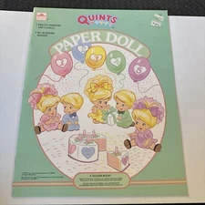 1990 Golden Book Quints Paper Dolls Doll Book Uncut PD2