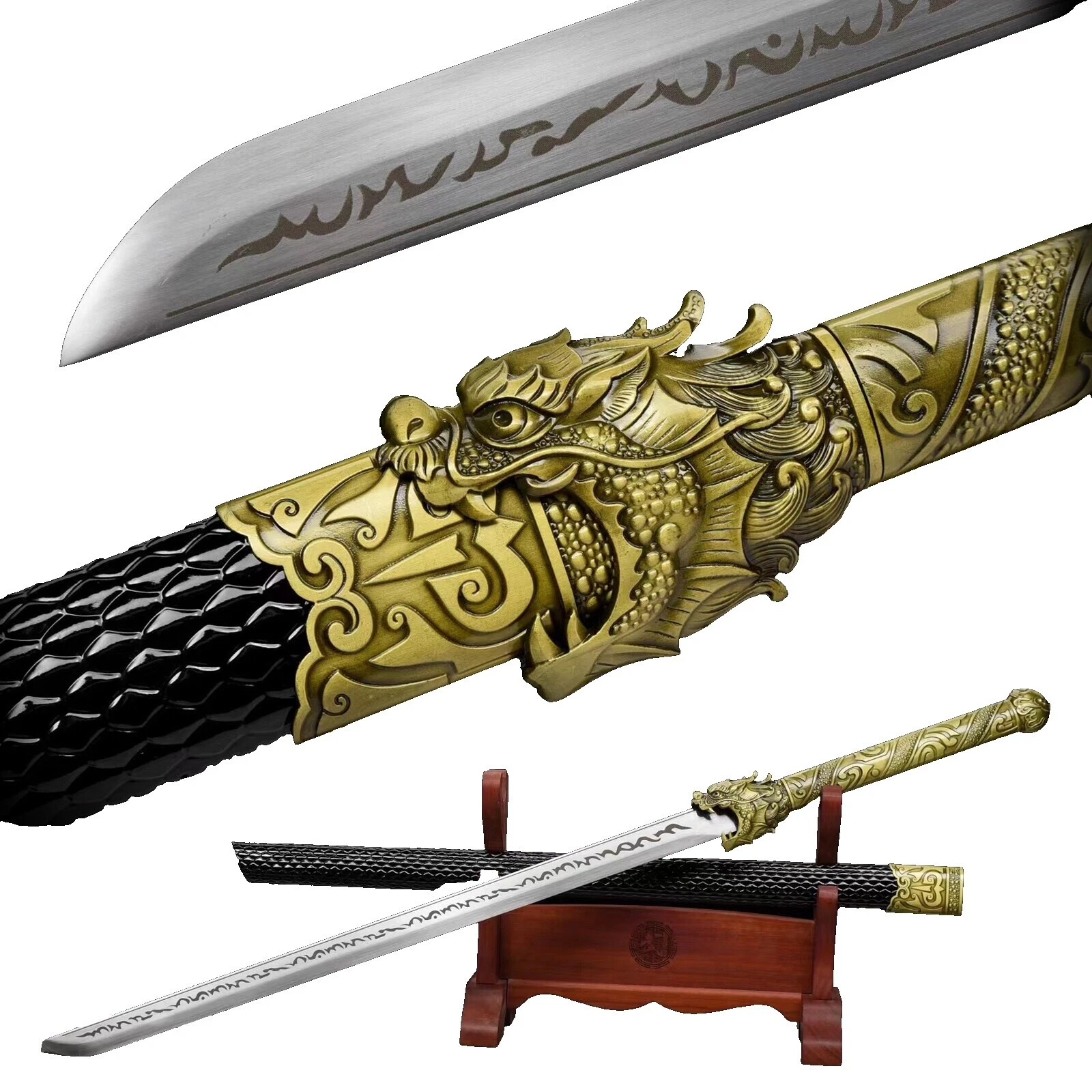 Mango de Madera espadas chinas de colección