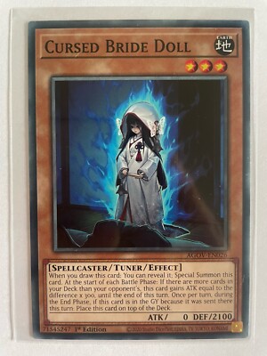 Yu-Gi-Oh Karte Cursed Bride Doll ENG TCG Card Monster 1st Edt Konami