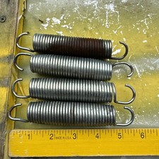 Set Of 4 Galvanized Steel Trampoline Replacement Springs 5.5  Inch Used
