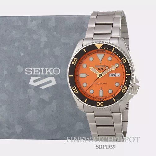 Seiko - Reloj analógico automático para hombre, Seiko 5 Sports