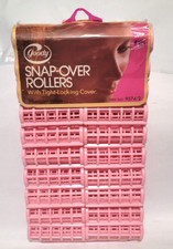 Vintage Goody Snap-Over Hair Rollers 1 pack of 20 Medium Pink New Old Stock