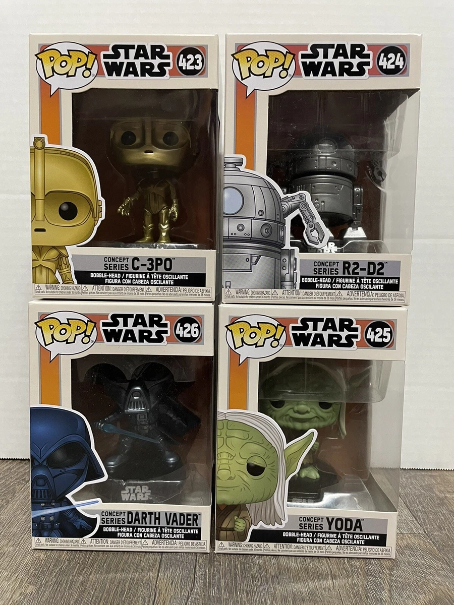 Funko Pop! Star Wars: Concept Series Wave 1 Collectible Vinyl Figures,  3.75 (Set of 4)