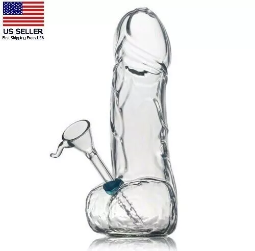 8 Zoll Penis Glaspfeife dickes Glas Bong Glas Tabak Rauchen Wasserpfeifen 🙂 - Bild 1 von 11