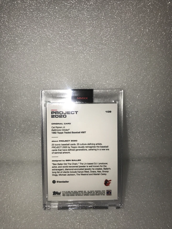 Topps PROJECT 2020 Card 109 - 1982 Cal Ripken Jr. by Ben Baller - Image 2 of 4