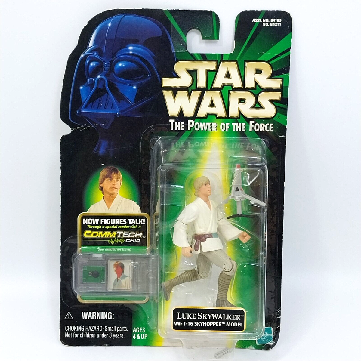 Vintage Star Wars Luke Skywalker With T-16 Skyhopper Hasbro