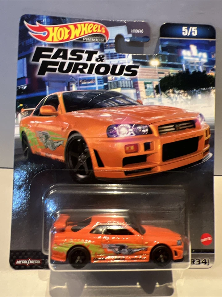 Hot Wheels - 2023 Fast & Furious Premium - Nissan Skyline GT-R BNR34 - GTR R34