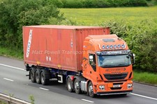 Truck Photo 12x8 - Iveco Stralis - T Baker & Sons - T16 BAK