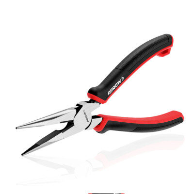 ARROW 8-inch Needle Nose Plier High Leverage Long Nose Cutting Plier Wire Cutter