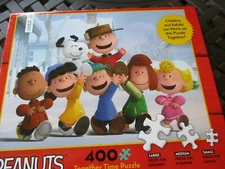 Peanuts Gang Ceaco Puzzle 400 Piece Together Time 18x24 New 2016